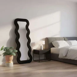 HANAH HOME Ogledalo Mundo Black