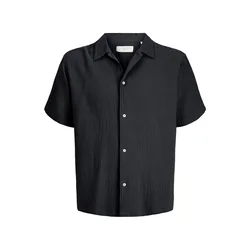 Jack & Jones Srajca Nantucket Double 12291812 Črna Regular Fit