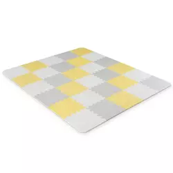 Kinderkraft LUNO igralna podloga pena puzzle yellow