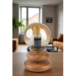 Opviq Stona lampa Mars, Braon-zlatne boje