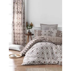 Alize - Smeđa i Bela Ranforce Posteljina za Duvet (EU)
