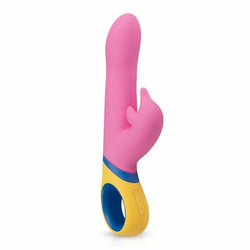 Silikonski rabbit vibrator s rotacijom – Copy