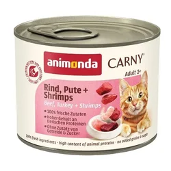 Animonda Carny Cat Adult Govedina, Ćuretina i Škampi - 200 g