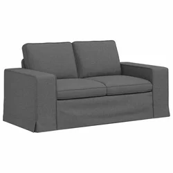 Vidaxl Kavč Temno siva 162 x 80 x 82 cm blago