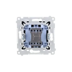 Dvopolno stikalo Simon 54 (modul) 16AX 250V vijačni priključki mat črna DW2A.01/49