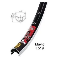 Felna 26 (559) Alu Mavic F519 black 36H