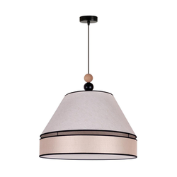 Duolla - Luster na sajli AVIGNON 1xE27/15W/230V prečnik 60 cm bež