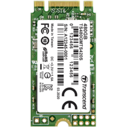 TRANSCEND 480GB, M.2 2242, PCIe Gen3x4, NVMe SSD (TS480GMTS420S)