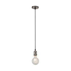 Searchlight 7461SS - Luster na sajli SUSPENSION 1xE27/60W/230V srebrna