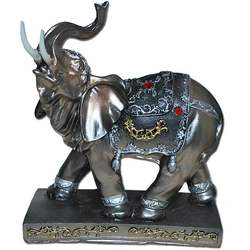 Figura u obliku slona sa crvenim cirkonima 00109, 14cm