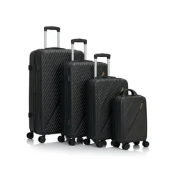 Set kofera 4u1 u crnoj boji - Linear dezen