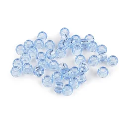 Plastične kroglice 9x6 mm - svetlo modre (500 g)