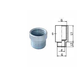 Vodovodni produžetak 3/8x10 mm, O20x21 mm