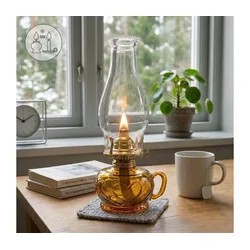Brilagi - Petrolejska lampa MERLIN narandžasta