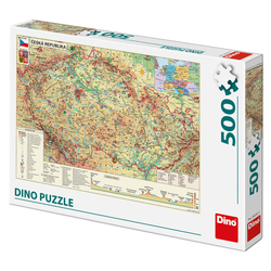 Dino karta Češke 500 Puzzle