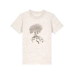 Life-Tree Majica Kids Unisex Hanging On volneno bela