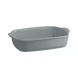 Rectangular oven dish, ceramics, 30x19cm/1.55L, Pearl - Emile Henry