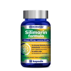 Strong Nature Kompleks sa silimarinom za zdravlje jetre, 300mg, 30 kapsula