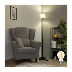 Brilagi - LED podna lampa CERIA 1xE27/40W/230V prečnik 20,5 cm siva/crna