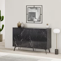 Wallity Komoda Dune 123x77,4x35cm Antracit