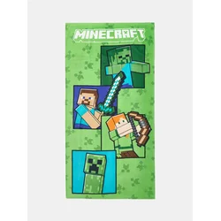 Sinsay - Dečji peškir za kupanje od pamuka Minecraft - zeleno
