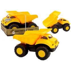 slomart LEAN TOYS Velika gradbena prikolica - rumena