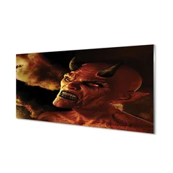 tulup.si Steklena slika Hudič 100x50 cm 2 obešalnika
