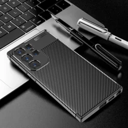 Maska Carbon Defender za Samsung S25 Ultra/ S938B crna