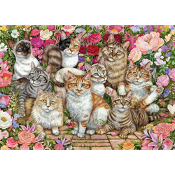 Falcon - Puzzle Floral Cats - 1 000 kosov