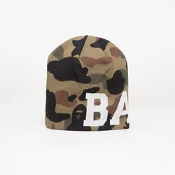 Kapa A BATHING APE 1St Camo Knit Cap Green Universal