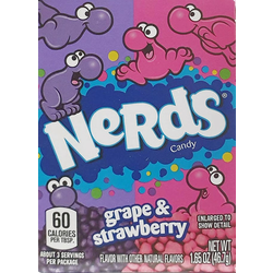 Nerds Grozdje in jagode 47 g