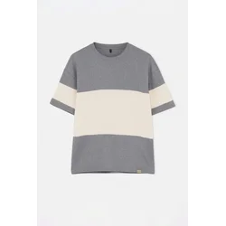 Trendyol Muška majica Tmnss25Ts00065, Siva