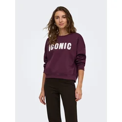 ONLY Pulover ONLSweat bordo/bela