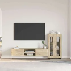 Set TV komoda FLORIN 3 pcs Sonoma hrast Konstruirano drvo