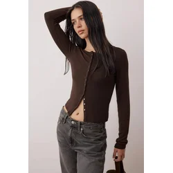 Trendyol Milla ženska bluza Twoaw26Bz00193, smeđa