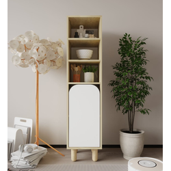 HANAH HOME Višenamenska samostojeća polica Parma 1 Sapphire Hrast White