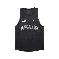 Mens Puma RUN CLUB Graphic Tank, Black, Size 3XL, Sport