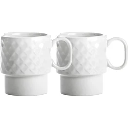 sagaform Coffee & More 2-delni set skodelic za kavo - White