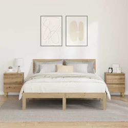 Krevetne ormariće 2 pcs Umjetnički hrast 40 x 35 x 50 cm