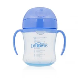 Dr.BrownS Trening Čaša 180Ml Sa Mekanim Jezičkom Plava