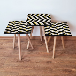 HANAH HOME Set 3 stočića 3Shp132 White