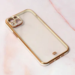 Maska za telefon Cirkon Camera za iPhone 14 Plus 6.7 bela