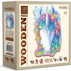 Stylish Unicorn Wooden Puzzle M (150 Pieces)