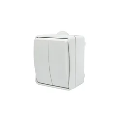 shumee Nadometno stikalo za lestenec Aqua Plus IP44 belo 40223