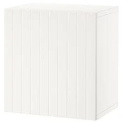 BESTA Spojene police s vratima, bela/Sutterviken bela, 60x42x64 cm
