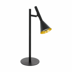 Eglo Cortaderas stona lampa/1, led, gu10, 1x5w, crno/zlatna