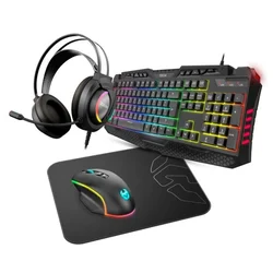 Krom KROM KRITIC RGB Rainbow Gaming Set, (21405657)