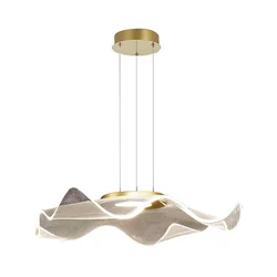 LED luster na sajli LARGO LED/16W/230V zlatna