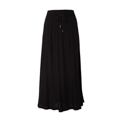 Womens viscose midi skirt black