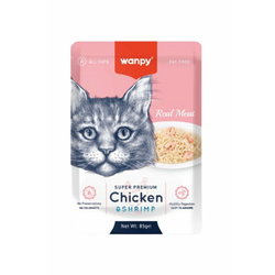 Wanpy Cat sos za mačke - Piletina i račići 12x85g
